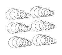 Beaupretty 100pcs Recorder Rubber Belts Assortment Flat Cassette Tape Machine Replacement Belts for Turntable CD Player Dvd Vcr Low Noise Maintenance Repair