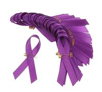 Beaupretty 100pcs Ribbon Brooches Violence Sign Lapel Pin for Awareness Events Durable Material Tear Resistant Easy to Wear Carry for Daily Use and Gifting