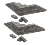 Beaupretty 100pcs Scale DIY Constructing Small Wall Bricks for Crafts and Mini Garden Landscaping Lightweight and Portable for Realistic Architectural Dioramas