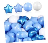 Beaupretty 100pcs Star Shape Plastic Ball Pit Balls for Safe Non Crushable for Hand Eye Coordination and Fine Motor Skills Development