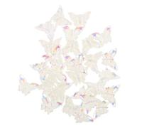 Beaupretty 100pcs Tiny Iridescent Butterfly Charms for Nails, Plastic 3D Nail Art Accessories with Electroplated Shimmering Surface, for DIY Manicure and Special Occasions