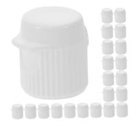 Beaupretty 100pcs Toothpaste Saver Flip Cap Plastic Toothpaste Covers for Easy Use and Replacement for Travel and Bathroom Accessories Compatible with Soft Tubes