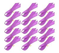 Beaupretty 100pcs Unique Satin Ribbon Brooch Pins Creative Violence Awareness Breastpins Durable Polyester Peace Knot for Charity Events and Support