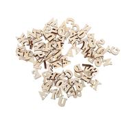 Beaupretty 104pcs Wood Alphabet Letters Unfinished Letter for Montessori Learning DIY Crafts and Preschool Activities Natural Wood for and Early Education