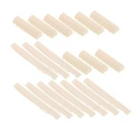 Beaupretty 10pairs Pre-slotted Acoustic Guitar Nut and Bridge Saddle for String Guitar Replacement Parts for Acoustic Classical Folk Instrument