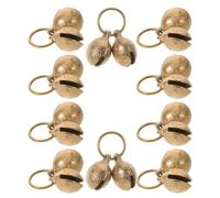 Beaupretty 10Pcs 22Mm Copper Pet Bells for Dog and Cat Collars, Puppy Training Bells and Collar Charms for Safety, Holiday Decoration and Pet Tracking Accessories