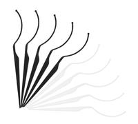Beaupretty 10pcs Acrylic False Eyelash Display Sticks Lightweight and Sleek Design for Cosmetic Store Displays Prevents Snagging for Lash Kits and Makeup Artists