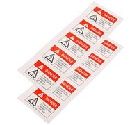 Beaupretty 10pcs Adhesive Electrical Safety Warning Labels 60x40mm Red Fragile Warning Stickers with Large Font for Industrial Use and Power Equipment Safety Signage