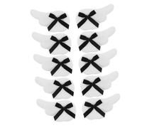 Beaupretty 10pcs Angel Wing Hair Clips Kawaii Bowknot Barrettes Non-slip Plush Hair Accessories for Girls Daily Party Use
