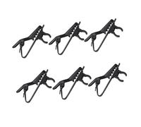 Beaupretty 10pcs Black Iron Lapel Tie Clips Mini Lavalier Microphone Clips for Voice Chat Video Conferencing Recording Online Karaoke Compact Design