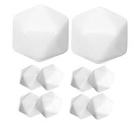 Beaupretty 10Pcs Blank Acrylic Dice Unfinished Cube for DIY Crafts Smooth Rolling Fun Math Exercise Dice for Family Activities and Creative Projects