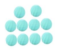 Beaupretty 10pcs Blue Refillable Lip Balm Boxes with Rounded Egg Shape, Easy to Fill Plastic Lipstick Holders for Travel Storage and Organising
