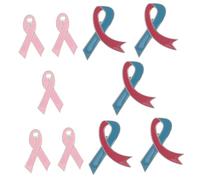 Beaupretty 10pcs Breast Cancer Ribbon Pin Awareness Lapel Pin Brooch Zinc Alloy Jewelry for Public Events Awareness