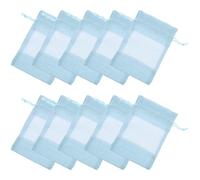 Beaupretty 10pcs Cloth Drawstring Bags Small Mesh Bags Portable Size Convenient to Store and Take out Elegant Simple Style for Party Favors Jewelry Candy Storage