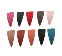 Beaupretty 10pcs Colorful Hairpins Frosted Snap Hair Clips Candy Barrettes for Girls Women Triangle Shape Hair Accessories Hairpins for Women Wedding Accessories Girls