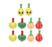 Beaupretty 10Pcs Colorful Wooden Tops Educational Plaything for Fun Rotating Gyros Safe Wooden Material Inspires Creativity Thinking Skills Random Styles Included