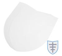 Beaupretty 10Pcs DIY Blank Craft Shields for Boys and , Small Lightweight Shields for Party Cosplay, School Art Projects and Role Play Accessories