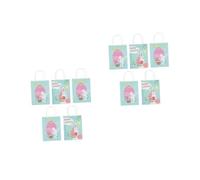 Beaupretty 10pcs Easter Hand-held Bags Cartoon and Design for Birthday Party and Giving Multi-purpose Pouch for Boys and Girls Celebrations