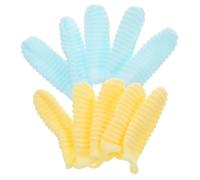 Beaupretty 10pcs Finger Toothbrushes for Dogs Small Breed Puppy Tooth Brush with Polyester Material Assorted Color Eliminating Bad Breath Brightening Teeth for Kitten and Cat Dental Care