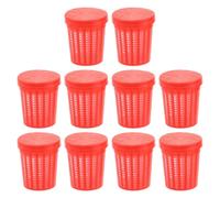 Beaupretty 10pcs Fishing Bait Feeder Set Plastic Bait Cage Large Capacity Lightweight Design Crabs Sea Fishing Expeditions Outdoor Activities
