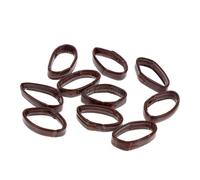 Beaupretty 10pcs Flexible Genuine Leather Watch Band Keeper Watch Strap Replacement