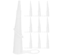 Beaupretty 10pcs Flexible Silicone Caulk Nozzle with Threaded Opening and Secure Fit for Easy Positioning, 360 Degree Rotatable Sealant Nozzle Accessory for Precise Application in Home