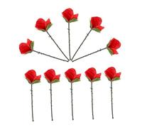 Beaupretty 10pcs Foldable Rose Tricks Close Up Performance Props for Stage Bar Party Home Shows Easy to Use Foldable Artificial Flowers for Stunning Acts