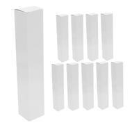 Beaupretty 10pcs Folding Fan Storage Box Hand Fan Holder Sturdy Paper Material 40 * 40 * 230mm DIY Design Multipurpose Storage Pens Jewellery Personalisation