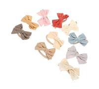 Beaupretty 10pcs Girls Hair Bands Bow Headbands Elastic Headwear for Newborns Toddlers Infants