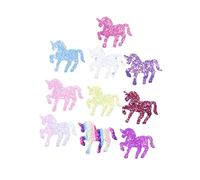 Beaupretty 10pcs Glitter Unicorn Hairpins Colorful Sequins Hair Clips for Fashionable Non-slip Hair Accessories with Strong Grip for Parties Birthdays Festivals and Daily Wear