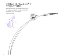 Beaupretty 10pcs Guitar Strings Replacement Steel Strings for Acoustic Electric Guitars Heavy Metal Spare Easy Installation Long Lifespan