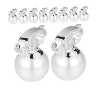 Beaupretty 10pcs Hair Accessories for Girls Pearl Clip Earrings Non-piercing Earrings Clip Pearl Wedding Ear Jewelry
