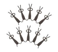 Beaupretty 10pcs Heart-shaped Cat Eye Nail Magnets DIY Magnetic Nail Art Tools with Iron Construction for Professional Gel Polish Effects and Unique Rabbit Design