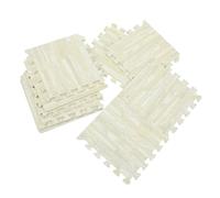 Beaupretty 10pcs Interlocking EVA Foam Wood Grain Crawling Puzzle Mat Floor Tiles for Comfortable Non Toxic Floor Cushion for Living Bedroom Safe Play Area