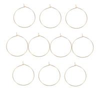 Beaupretty 10pcs Large Gold Hoop Earrings for Women Fade Resistant Thin Circle Hoops with Electroplated Finish Lightweight for Weddings Parties Festivals