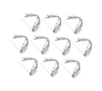 Beaupretty 10pcs LED Fairy Light Up Wands Silver High Brightness Glow Sticks for Wedding Reception Christmas Year Rave Concert Birthday Party Decorations and Favors