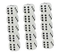 Beaupretty 10pcs Luminous Dice Glow the Dark Black Dots Party Entertainment Supplies for Family Games Ktv Dice Props