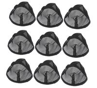 Beaupretty 10pcs Mesh Hair Net Cap for Women Sleeping Crochet Needles for Quick Use Large Net Wig Cap for Sew in Weave Black