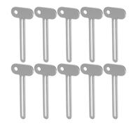 Beaupretty 10pcs Metal Tube Squeezer Keys Manual Toothpaste Roller Tool for Bathroom Cosmetics Hair Dye Cream Tubes Effortless Squeeze Tool for Travel and Daily Use