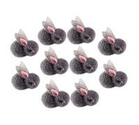 Beaupretty 10Pcs Mini Plush Rabbit Dolls Soft Small Bunny Stuffed Animals for Easter Basket Stuffers DIY Rabbit Ornaments for Clothes Bags Hats and Crafts