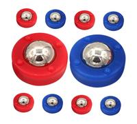 Beaupretty 10pcs Mini Shuffleboard Pucks Set Indoor Tabletop Curling Game for Family Fun Promotes Hand Eye Coordination Parent Interaction Compact Portable Design