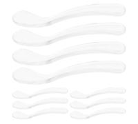 Beaupretty 10Pcs Mini Skin Care Spatulas Face Cream Applicators Cosmetic Spoons for Makeup and Eye Cream Application, Suitable for Beauty Salon and Personal Use