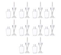 Beaupretty 10pcs Mini Wine Glass Lip Gloss Tubes Refillable Lip Balm Bottles Cosmetic Containers for DIY Samples Travel Gift for Women and Beginners