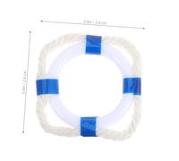 Beaupretty 10pcs Miniature Swim Rings Mediterranean Style Mini House Photo Props Smooth Surface Reusable Life Buoy Decorations for DIY Craft Gift Bathtub