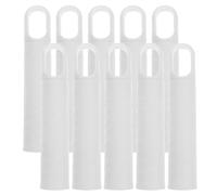 Beaupretty 10pcs Mop Handle End Cap Mop Handle Replacement Plastic Non-Slip Grip 25mm Mouth Diameter White