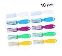 Beaupretty 10pcs Nail Cleaning Brush with Long Handle for Fingernails Soft Bristles for Manicure and Pedicure Multi Purpose Scrubbing Tool for Hands Feet Kitchen Bathroom and Random Color