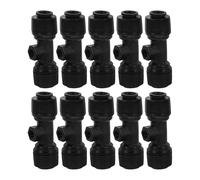 Beaupretty 10pcs Outdoor Misting Nozzles Spray Cooling Systems Nozzles for Garden Irrigation and Effective Cooling Plastic Connector Diameter 8mm Black for Outdoor Garden Use