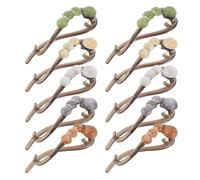 Beaupretty 10pcs Pearl French Banana Hair Clips Non-slip Hair Bun Maker Clips Lightweight Jaw Claw Barrettes for Women Comfortable Styling Accessories