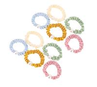 Beaupretty 10pcs Pearl Hair Rope Elastic Wrist Tie for Ponytail Bun Holder Comfortable Hair Scrunchies for Yoga Jogging Makeup and Party Use