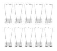 Beaupretty 10pcs Picture Frame Back Supports Iron Brackets Practical Replacement Home Picture Frame Pedestal Stand Silver Sturdy Metal Holder for Photo Display